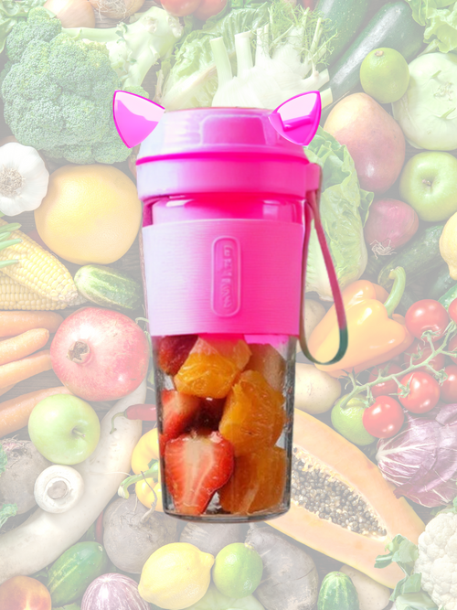 pink color cute portable blender